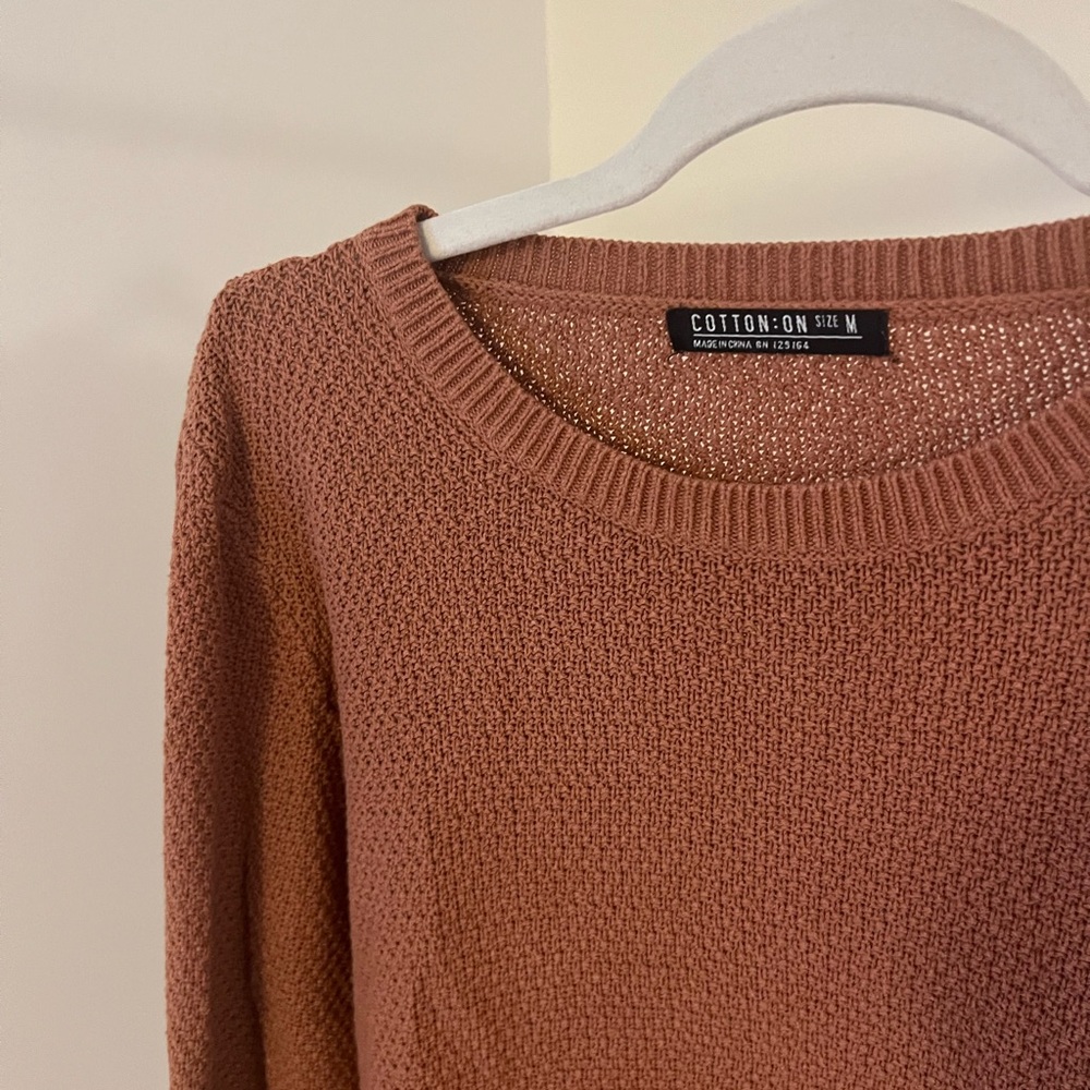 COTTON ON / Orange Knit Sweater M - Picture 1 of 3